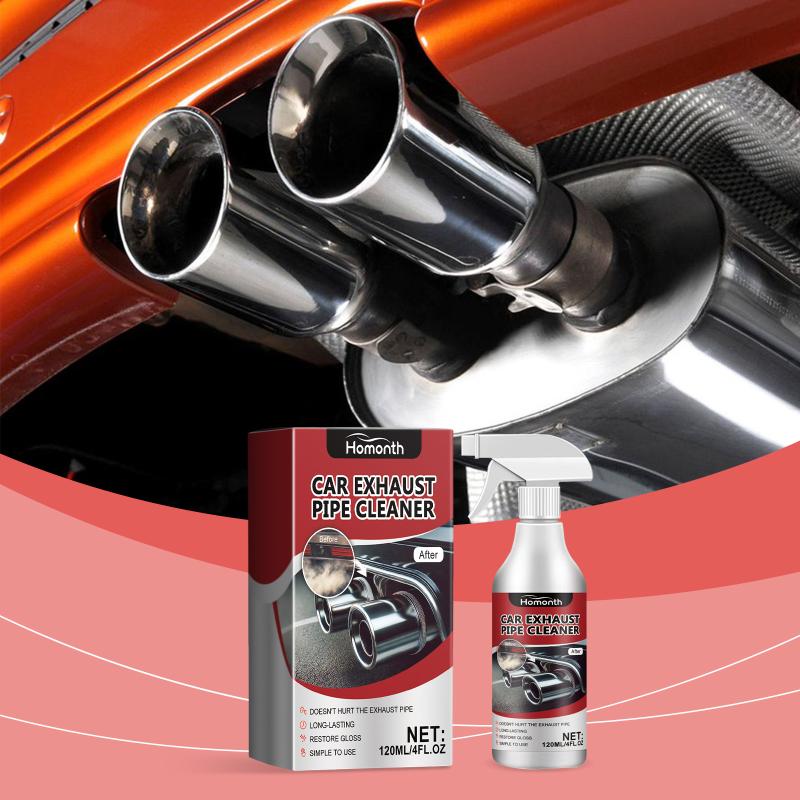 Exhaust Pipe Rust Remover 120ml Heavy Duty Degreaser Spray for Car and Motorcycle Exhaust System Cleaning
