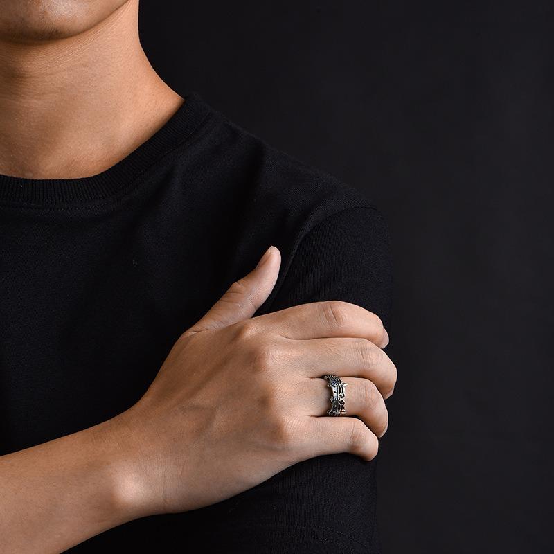 Adjustable Crown Opening Ring for Men and Women, Exquisite Design, Personalized Handmade Gift