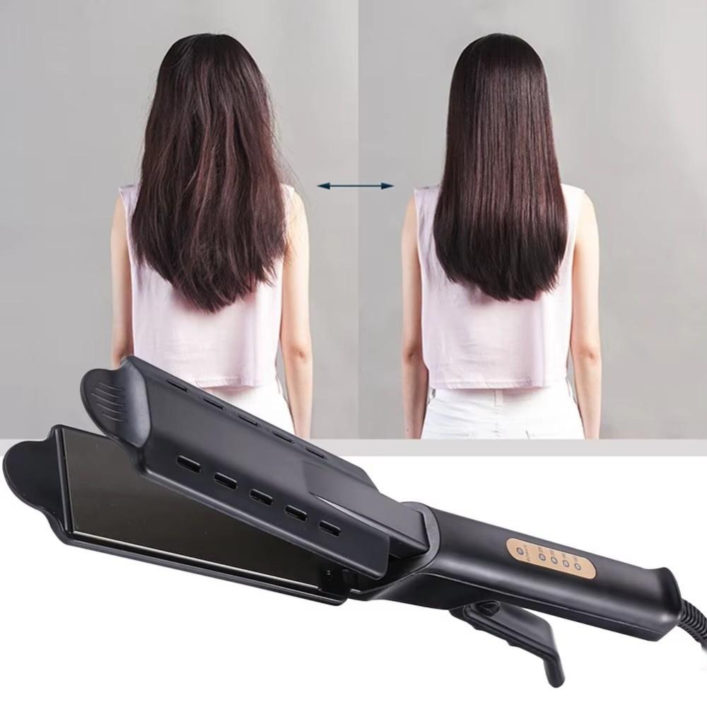 2 in 1 Flat Iron Wide Plate Straightening Iron Hair Styling Tools Professional Straightener  Travel