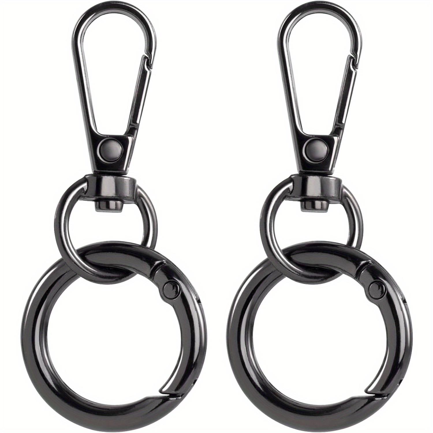 

1/5pcs Swivel Clasp Clip Metal Swivel Snap Hooks Double Opening Key Chain Clip with Key Ring for DIY Crafts Lanyard Making 1pc