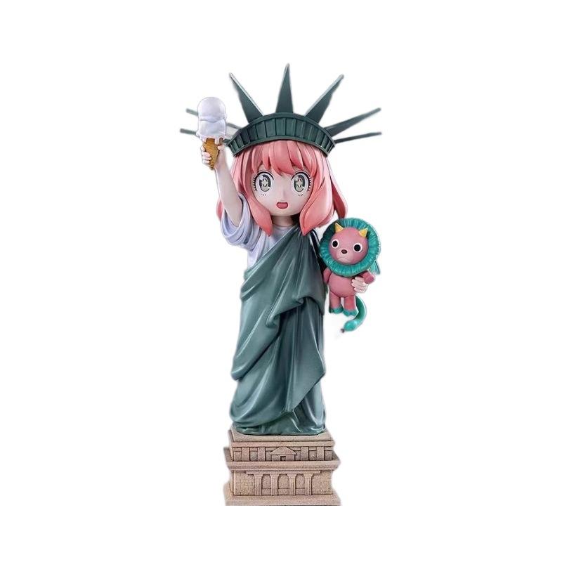 13cm SPY×FAMILY Anya Figure with Suspender Jeans Noodle Stopper Anime Action Figure Playthings Presents Beautiful Design