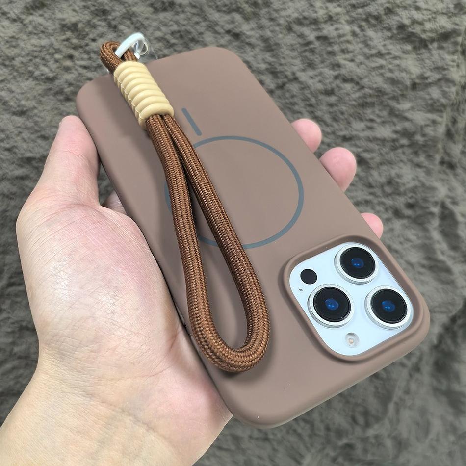 

Luxury Liquid Silicone For Magsafe Phone Case For iPhone 17 16 15 14 Plus 13 Pro Max Magnetic Wireless Charging Shockproof Cover iPhone 15