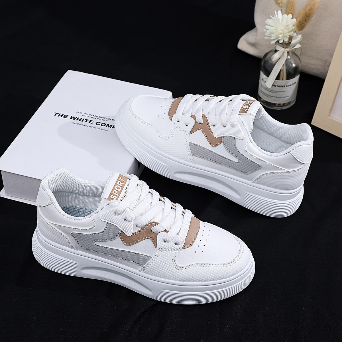 

Little White Shoes Women s 2025 Spring New Board Shoes ins Versatile Spring and Autumn High Value Campus Leisure Sports Board Shoes 40