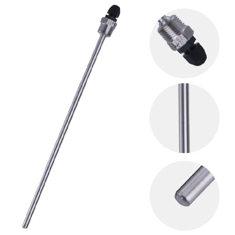 2 Piezas Acero Inoxidable Rosca de 1/2 pulgada Presión 300 mm Termopozo Para Fundas de Inmersión Bolsillos Tubos Sensores de Temperatura