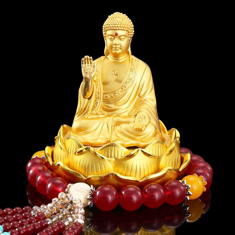 Alloy Lotus Guanyin Car Perfume Ornament - Thousand-hand Guanyin Interior Accessory