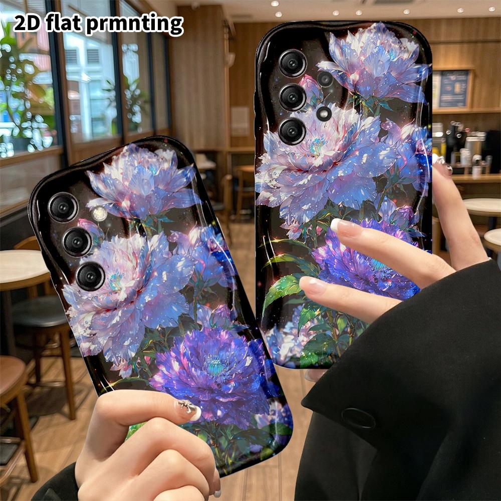 Phone Case: 2D Flat Samsung Galaxy A34 A35 S20 S22 S21 FE Plus Ultra Protective Case, Magic Peony, Christmas and Halloween Gift