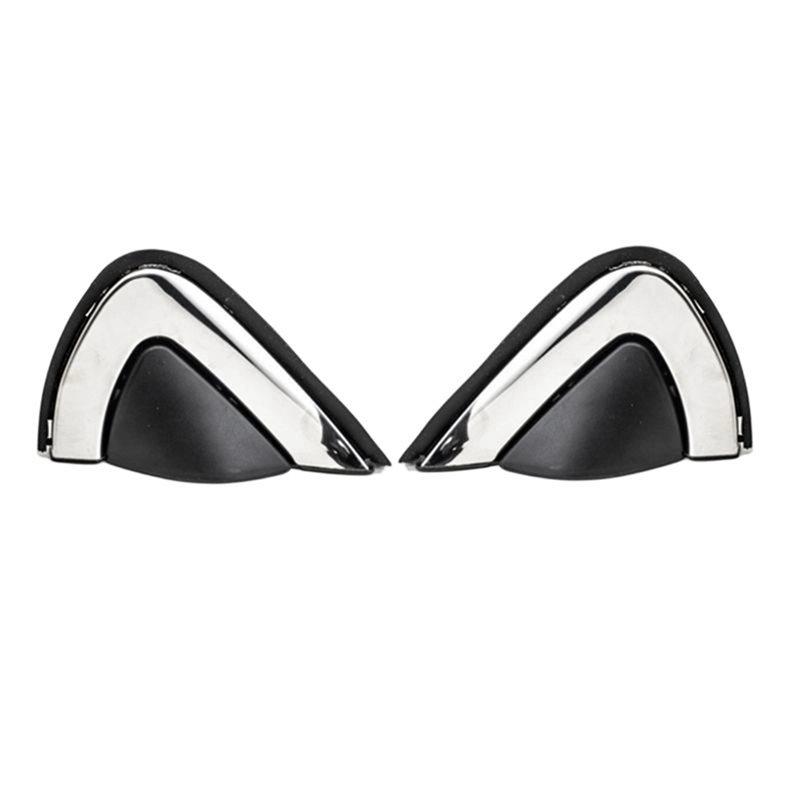 For Honda CRV 2017- Car Rearview Mirror Side Corner Triangle Plate Trim Part Numbers 75495-RLA-A01 75490-RLA-A01 Black Silver