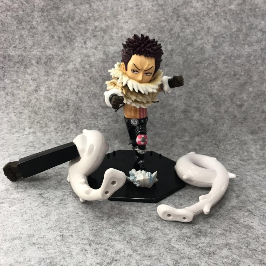 20cm Anime One Piece Figure Q Version Charlotte Katakuri King of Artist Action Figure Model Toy Desktop Birthday Decoration Gift