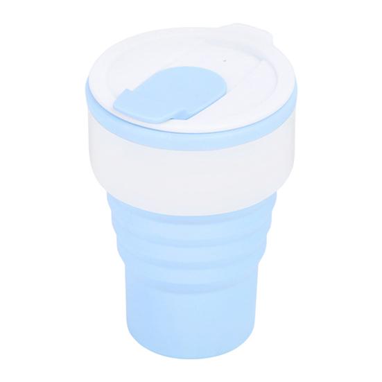 

Складная силиконовая дорожная кружка 12 унций, портативная складная кофейная кружка для кемпинга, пеших прогулок, поездок на работу, герметичная экологически чистая бутылка для воды с широким горлом