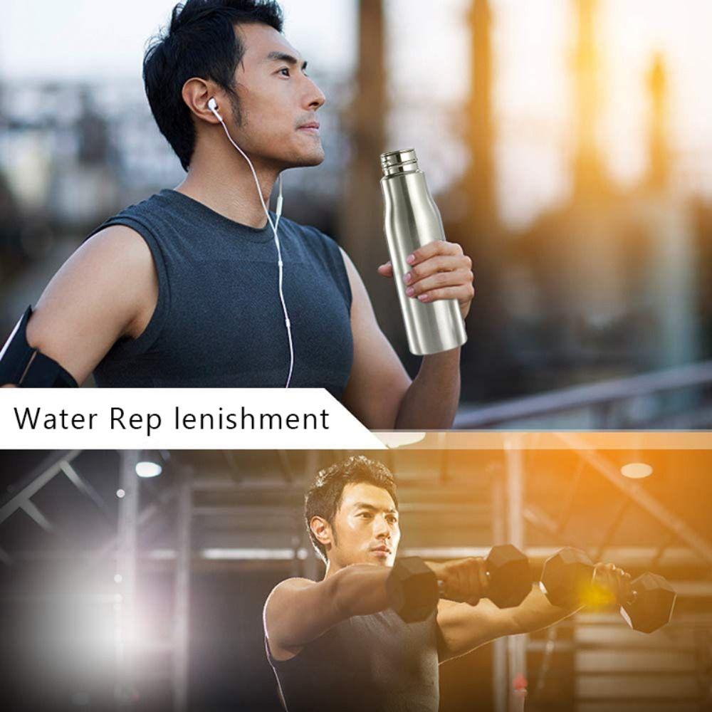 Portable for Cycling Sports Leakproof Cold Water Drinking Cup Stainless Steel Water Bottle