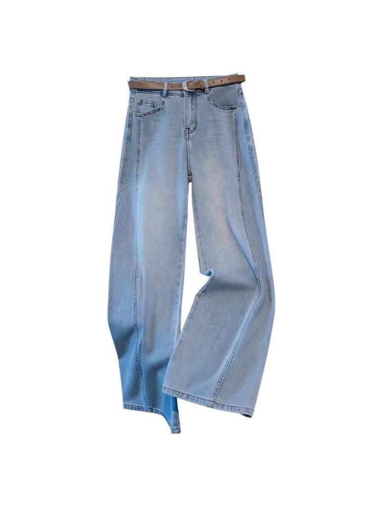 Damenjeans mit hohem Bund und weitem Bein - Herbst 2025 Lässiger, schlankmachender Stil