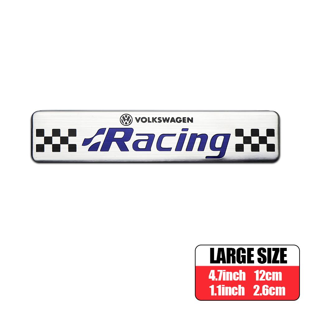 OPQ1 Car Accessories 3D Metal Alloy Car Motorsport Logo Body Trunk Sticker for Volkswagen VW Golf 6 7 8 Passat CC 4 Motion MTM Blue