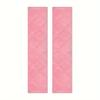 2Pcs Quilted Embroidered Plaid Refrigerator Handle Covers Plush Thickened Refrigerator Handle Dust Cover