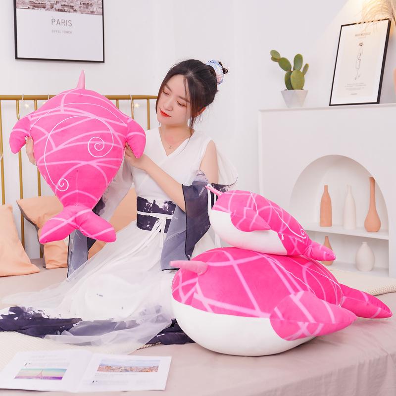 Genshin Impact Peluche Bambola Cosplay Tartaglia Balena Peluche