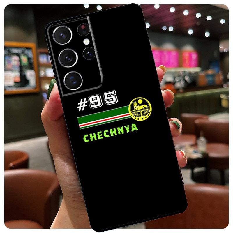 Chechen Chechnya Flag Phone Case For Samsung Galaxy S23 Ultra S21 S22 S24 S25 Ultra S9 S10 Plus S24 S25 FE Cover