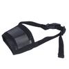 Soft Fabric Dog Mouth Cover with Side Strap and Front Air Panel for Training Routine and Public Daily Use Support
