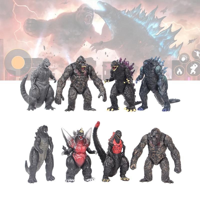 Godzilla Collection Decorative Figure For King Kong Battle Pvc Material 8.5cm Size Creative And Cool Style