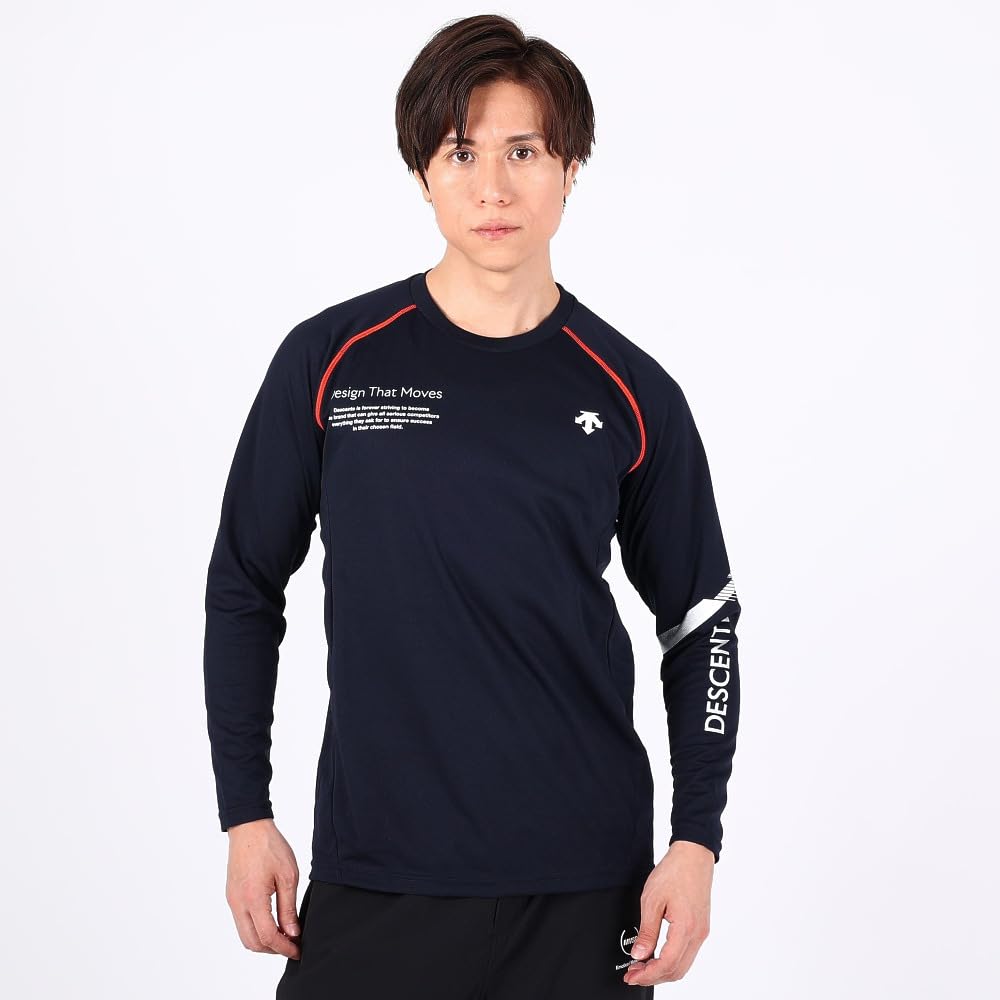 Sweat Quick Stretch Unisex NV [DESCENTE] T-Shirt, Absorbent, Drying, Practice, Men's, Women's, (DVUWJB50)