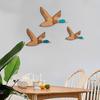 3 Pcs Wooden Duck Hunting Wall Decor Vintage Flying Ducks Wall Art Rustic Farmhouse Hanging Sign for Entryway Nursery Living Room Decor