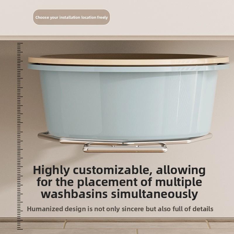 Bedside Or Vanity Use Stainless Steel Bathroom Shelf With Adhesive Mounting For Convenience