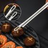 3Pcs Grill Tongs Stainless Steel Kitchen Tongs Long Barbecue Clip BBQ Cooking Tweezers Food Meat Tongs Barbecue Kitchen Utensils