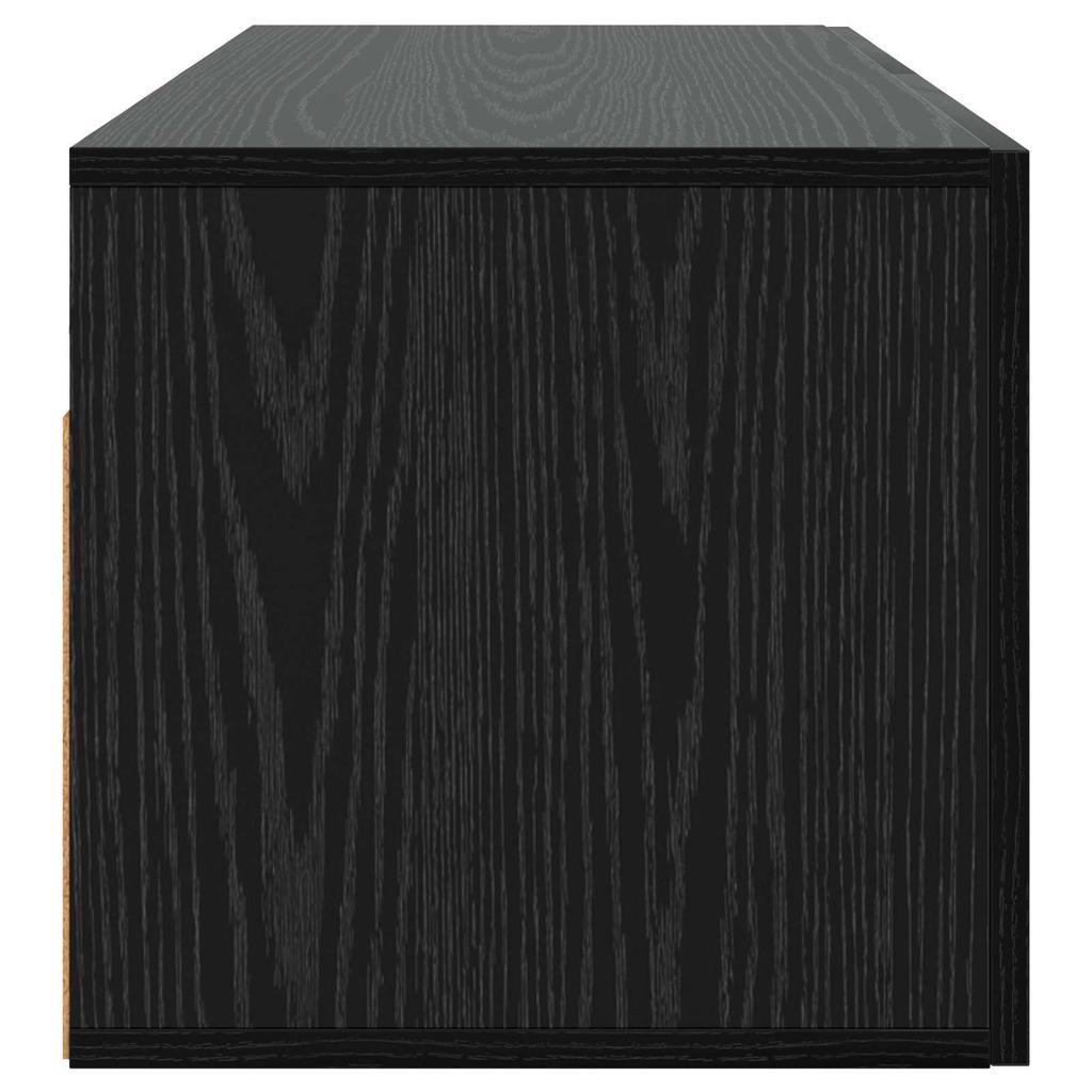 Wall Cabinet Black Oak Look 100 x 36.5 x 35 cm