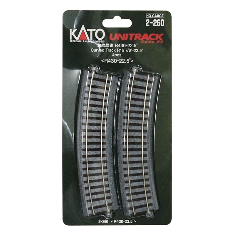 

KATO HO gauge curved track R430-22.5° 4 pieces 2-260 model train supplies