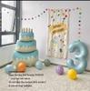 Retro Cartoon Birthday Backdrop for Kids' Party - First Birthday Decor