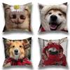 Cute Dog Pillow Case Pillow Case Living Room Sofa Cushion Cover Suitable For Home Bedroom Room Decoration