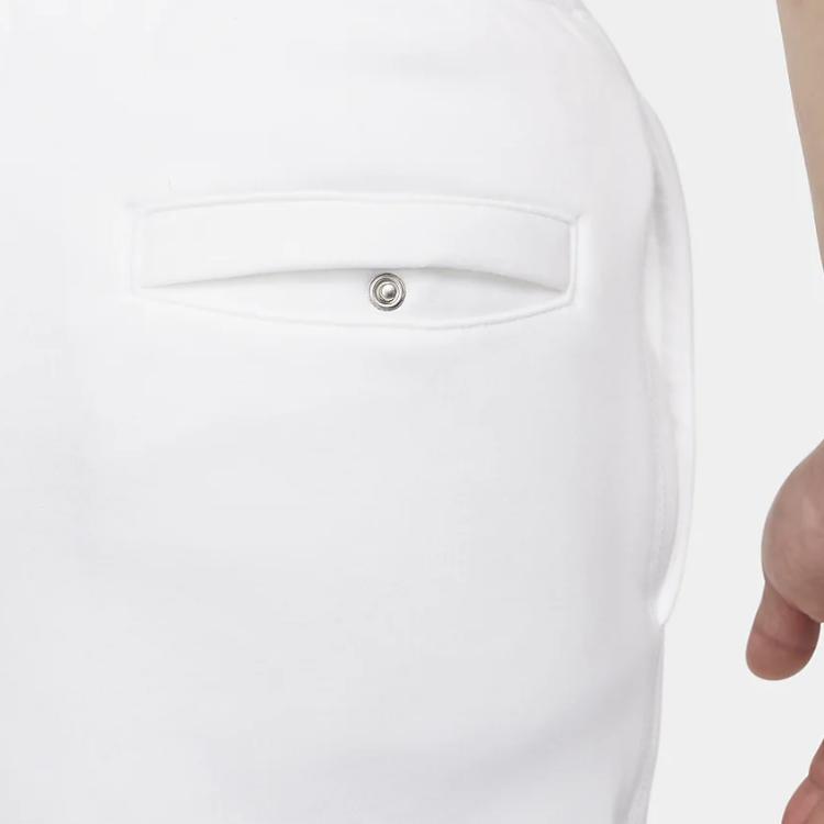 Nike Club Fleece Letter Print Drawstring Casual Cuffed Fleece Joggers Men Joggers White FV4454-100