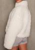 2024 Women's Lambswool Plush Cardigan Short Jacket - European/American Fashion for Autumn and Winter.