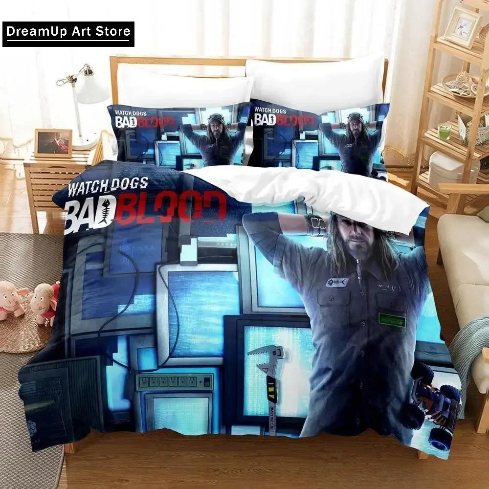 3d Print Game Watch Dogs Bedding Set Cute Quilt Cover Bed Cover With Pillowcase Twin Single Queen King Size Boys Adult Home