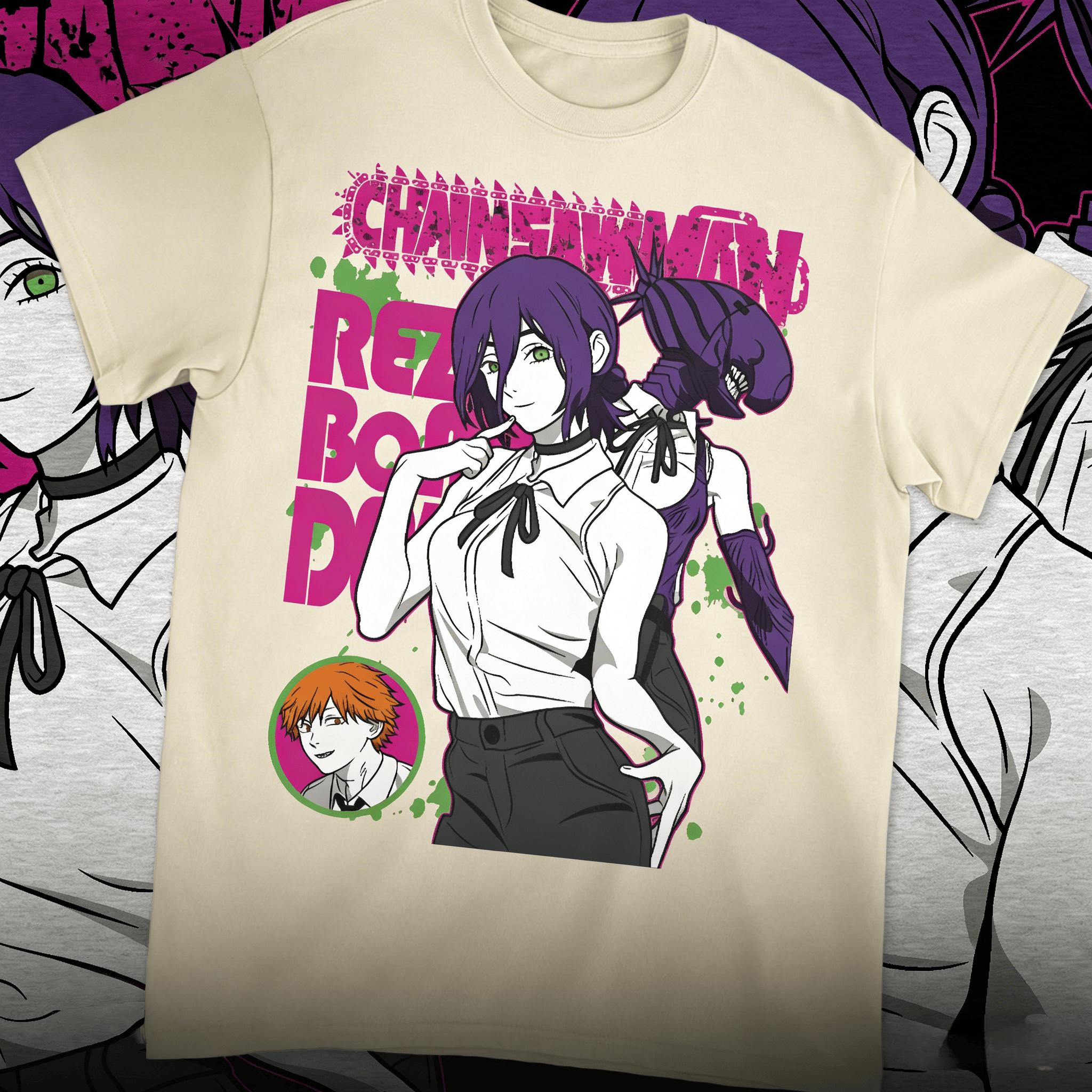 

Chainsaw Unisex Anime Reze SP Graphic Printed Tshirt Unisexs and Womens Tshirt Unisexs Top Sports Tshirt 2026 Summer New Tee 4XL