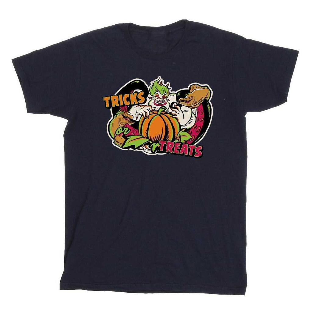 Disney Boys Trick Or Treat Ursula Villains Cotton T-Shirt