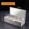 Flip-Top Stainless Steel Seasoning Box