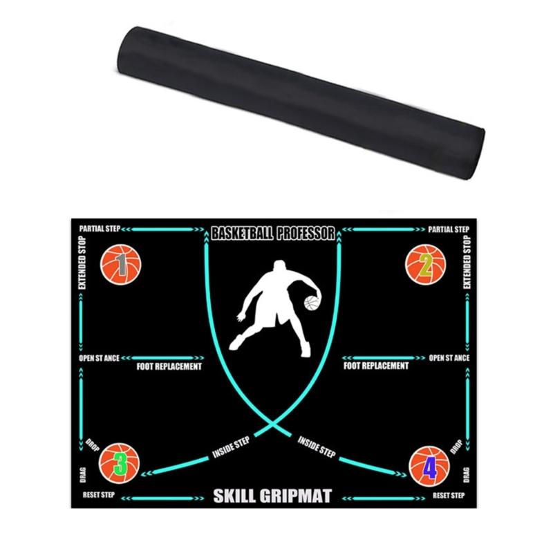 

Тренировочный коврик для баскетбола Портативный коврик для тренировки ловкости и постановки стопы Нескользящие баскетбольные накладки Портативное баскетбольное оборудование