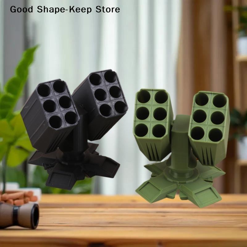 3D Printed Missile Shaped Pen Holder Desktop Organizer in Unique Design