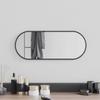 Vidaxl Wall Mirror, Black, 50X20 Cm, Oval