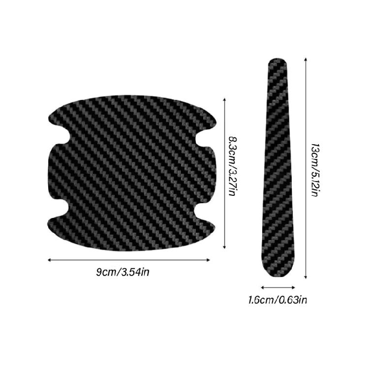 8Pcs Protection Film Car Door Bowl Handle Protective Sticker Car Exterior Decals Invisible Stickers Self-Adhesive Film