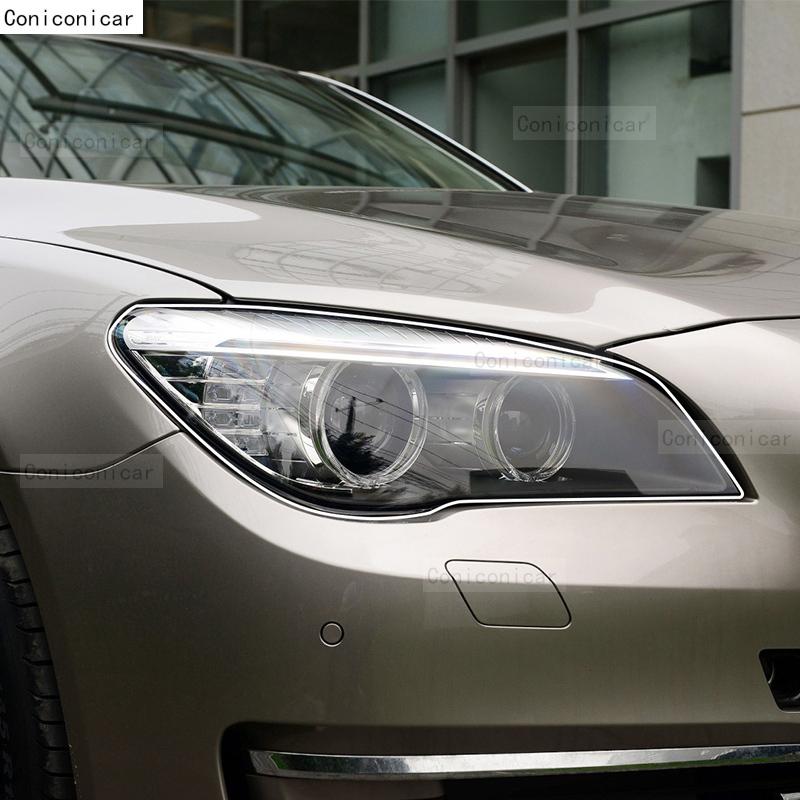 For BMW 7 Series F01 F02 G11 G12 2009- Car Exterior Headlight Anti-scratch Front Lamp Transparent TPU Protective Film