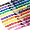 24-Color Dual-Tip Glitter Marker Set for Journaling, Painting & Graffiti