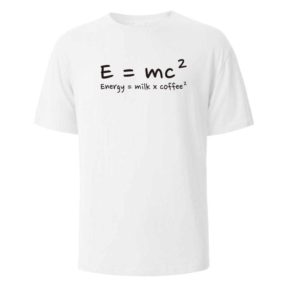 

Energy Milk Coffee Print TShirt 100 Cotton Summer Tees For Men Women Oversize Casual Tops S