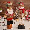 Jingchen Christmas Telescopic Doll: Santa Claus & Snowman Window Display Ornament