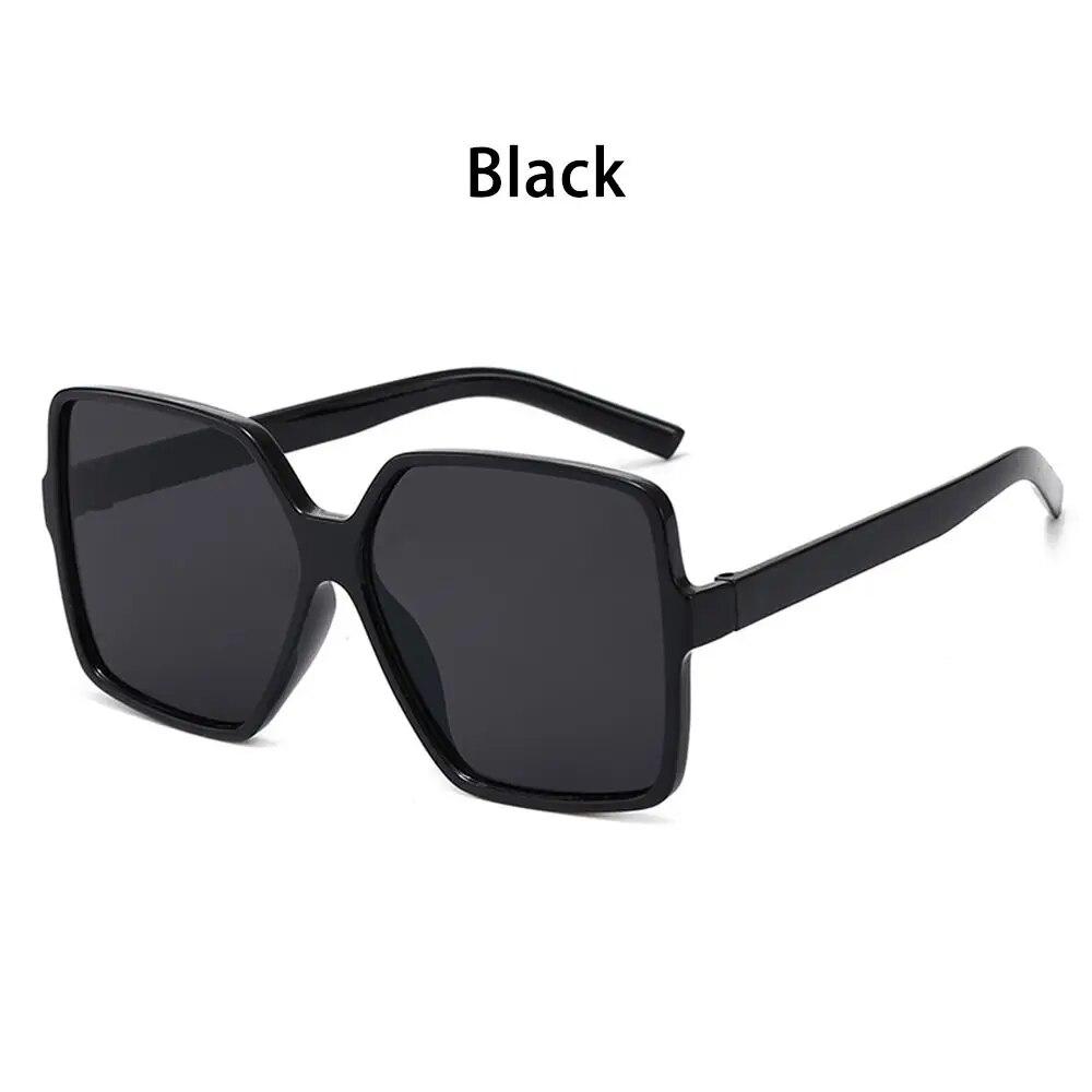Occhiali da sole quadrati oversize per donna e uomo Occhiali da vista con protezione UV Occhiali da sole retrò con montatura grande Tonalità alla moda