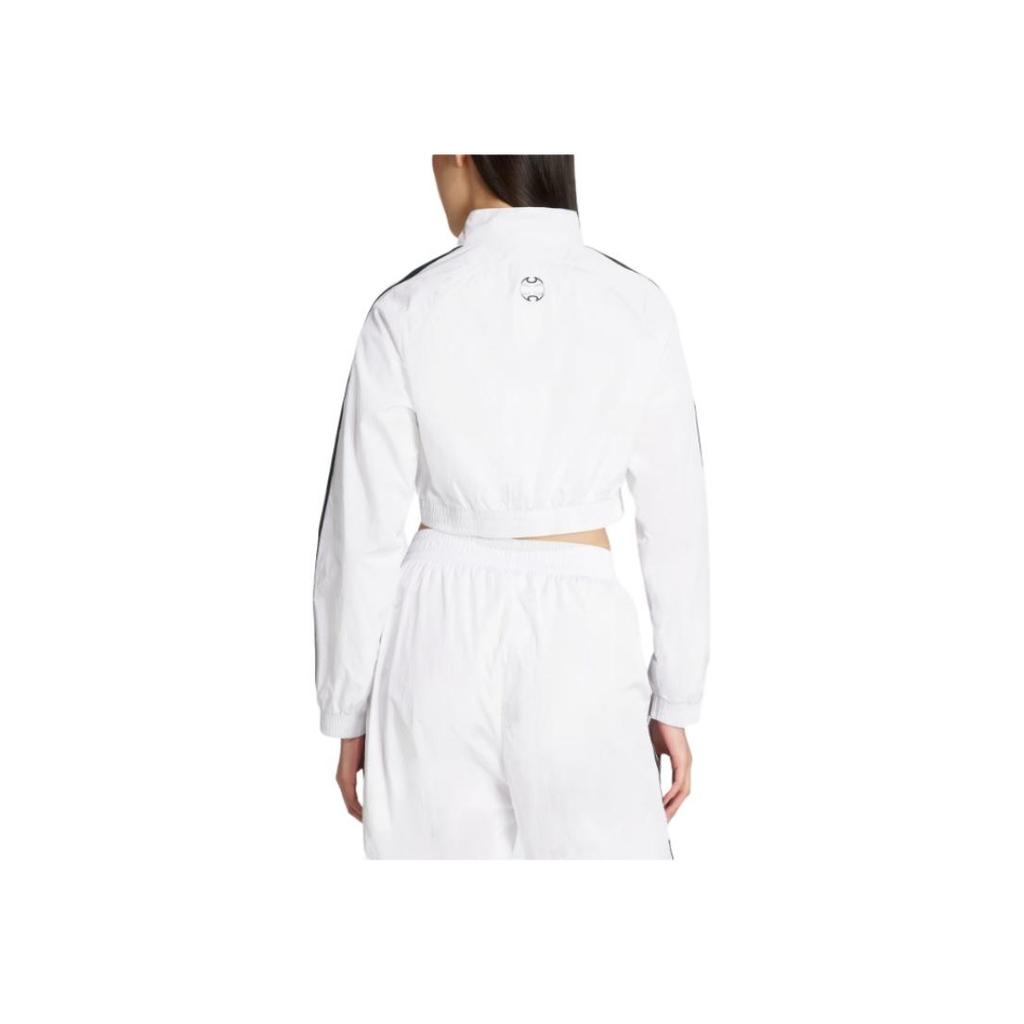 Adidas Adicolor Logo Slim Fit Short Sleeve Jacket Women jackets White JZ8275