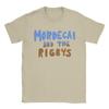 Mordecai and the rigbys TShirt for Men  Awesome Cotton Tee Shirt Crewneck Short Sleeve T Shirts Summer Tops