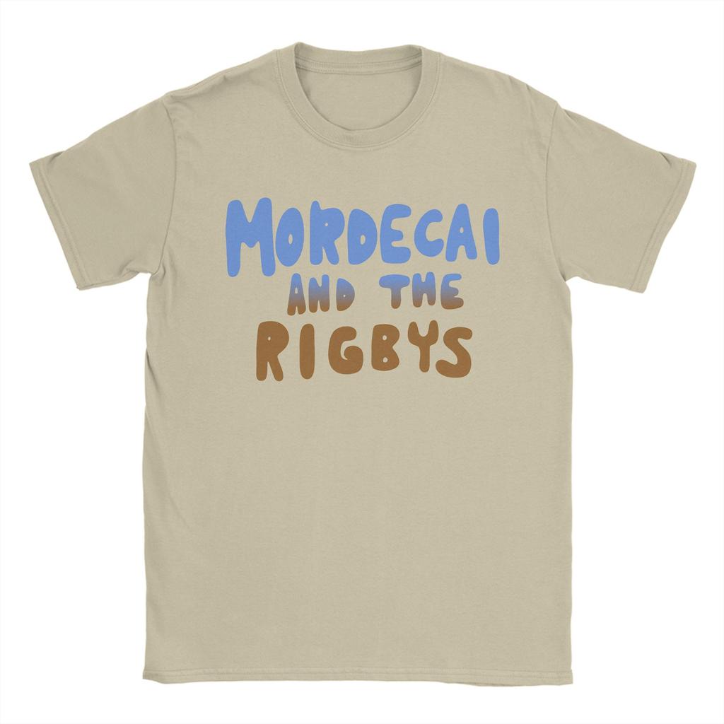 Mordecai and the rigbys TShirt for Men Awesome Cotton Tee Shirt Crewneck Short Sleeve T Shirts Summer Tops