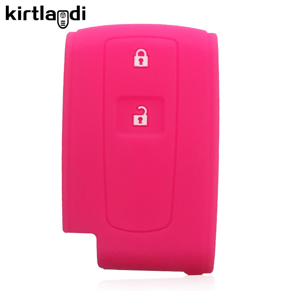 Silicone Car Key Fob Cover Case Shell Set for TOYOTA Corolla Verso 2004 2006 2007 Prius Gen 20 2005 2008 Remote Key Accessories