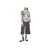 adidas Originals Satin Track Top Striped Loose Fit Zip-Up Stand Collar Long Sleeve Jacket Women Jacket Gray White KA2683