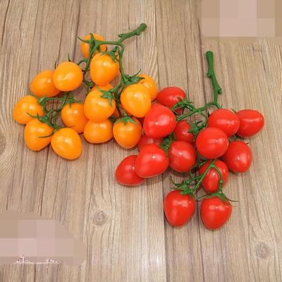 2 vnt. imituotos daržovės Šventosios Marijos vaisiai pomidorai pomidorai vaisiai daržovės maisto modelis namų modelių kambario spintelės dekoravimo reikmenys